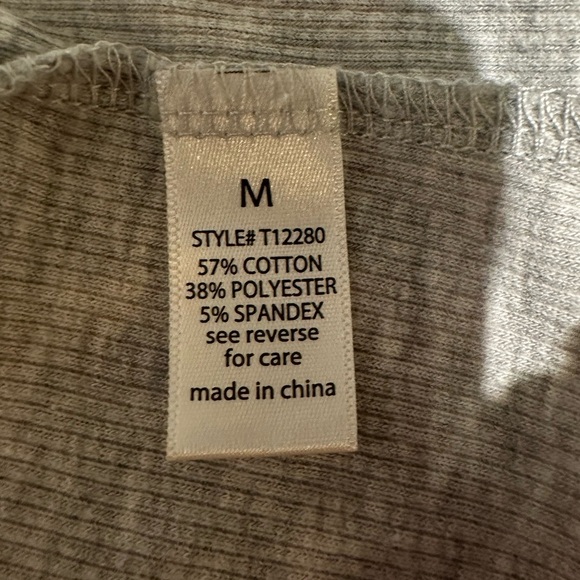 Active basic tank top sleeveless decorative button front activewear casual grey - Picture 5 of 6